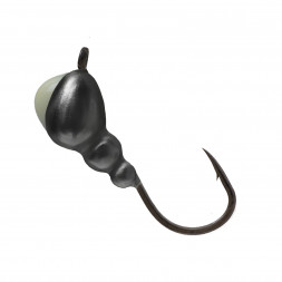 Мормышка вольфрамовая Lumicom Муравей с ушком Ф4 черн. никель с ф/к BNiP