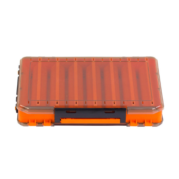 Коробка пластиковая двусторонняя для воблеров средняя, 14 ячеек 270 х 190 х 50 мм 40 ET