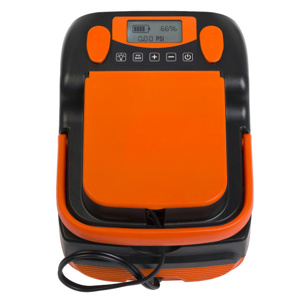 Насос аккумуляторный двухступенчатый HT-790 для лодок ПВХ, сабов, матрасов, палаток 0,34-1,38 атм